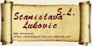 Stanislava Luković vizit kartica